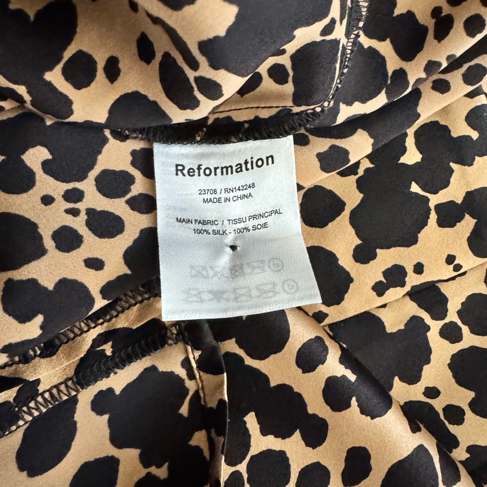 Reformation Samuel Silk Mini Dress NWT - Picture 6 of 9